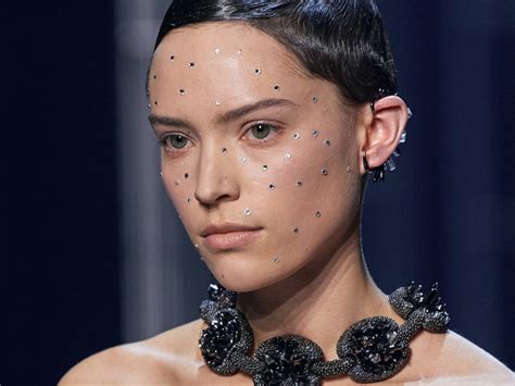 fendi inspired galaxy|Face Crystals! Slick Hair! The Fendi Couture Runway Was A Sci .